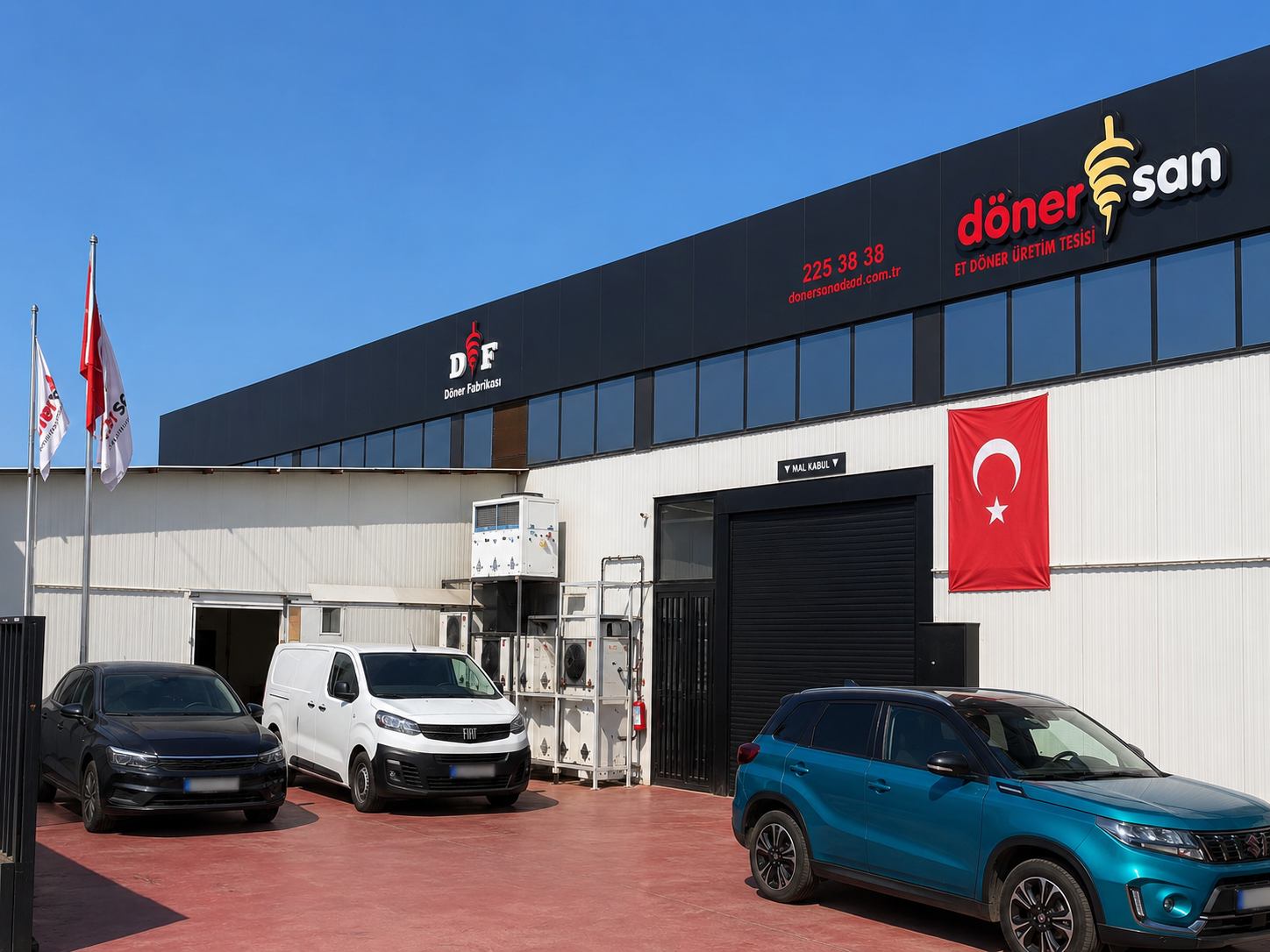 Tesis otopark ve giriş